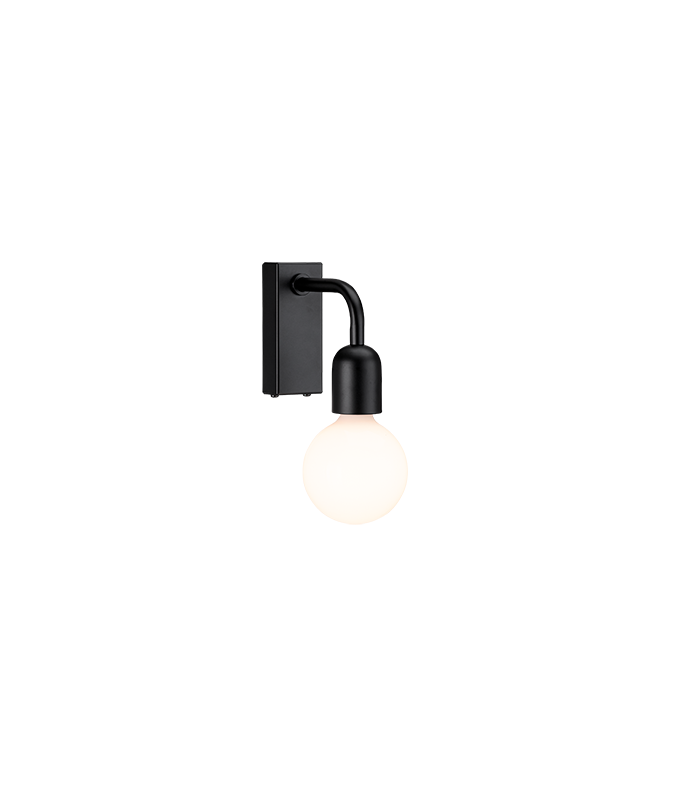Regal Wall Lamp Flat Black 1x E27 IP44-1