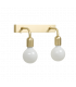 Regal Wall Lamp Polished Brass 2x E27 IP44