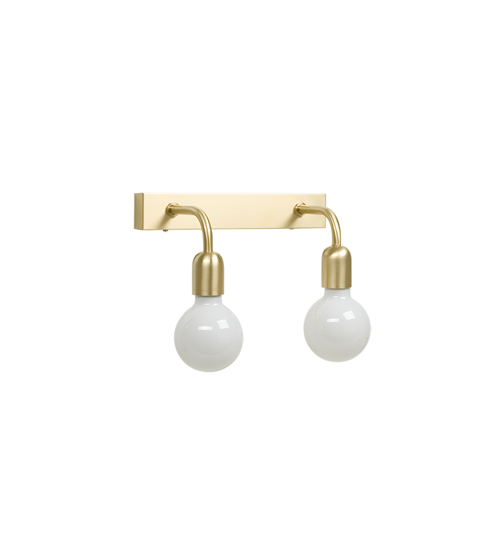 Regal Wall Lamp Polished Brass 2x E27 IP44