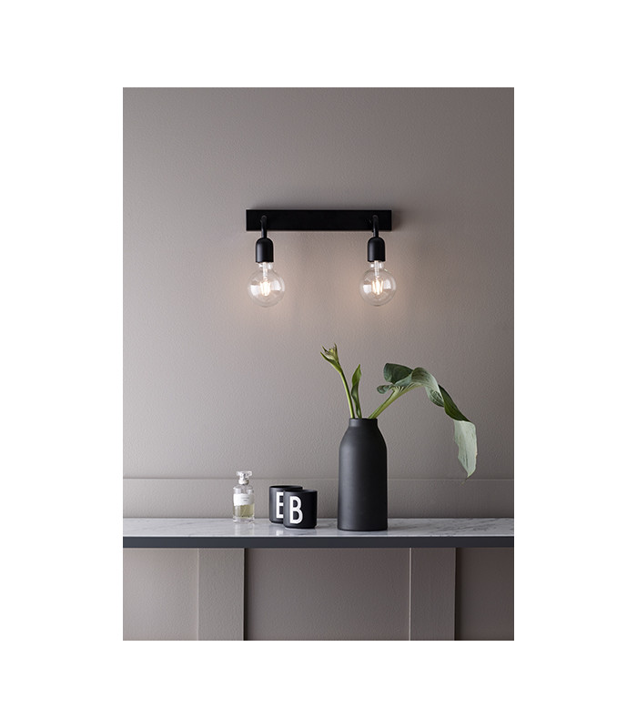 Regal Wall Lamp Flat Black 2x E27 IP44-2