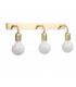 Regal Wall Lamp Polished Brass 3x E27 IP44-1