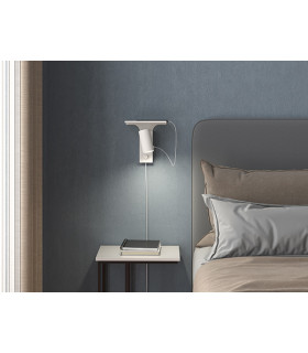 Tyson USB Right Reading Light White Structure Switch On Wall Title 1x GU10-2