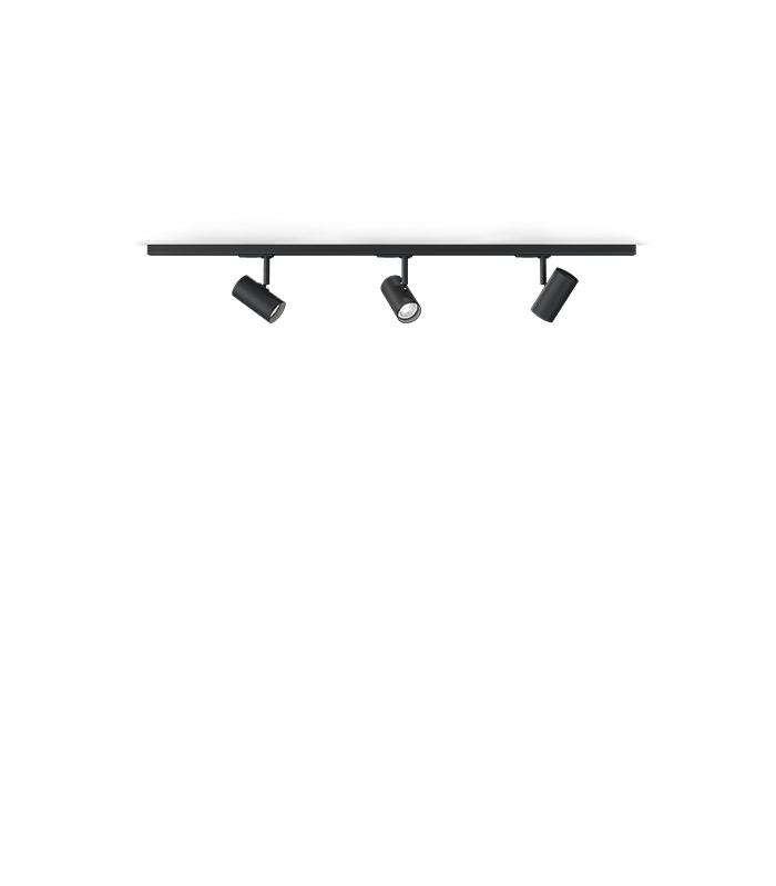 Tyson Ceiling Spotlight Bar Black Structure 3x GU10-1