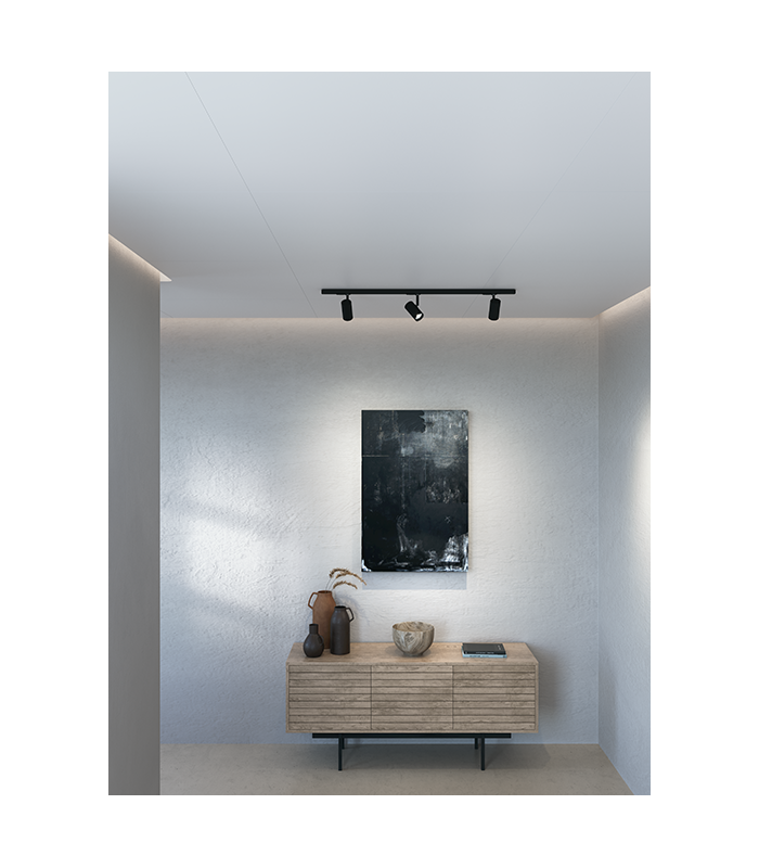 Tyson Ceiling Spotlight Bar Black Structure 3x GU10-2