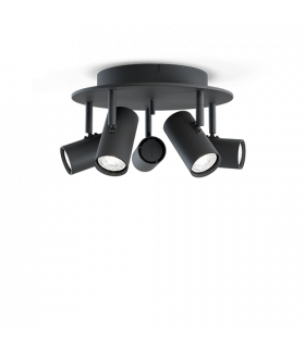 Tyson Ceiling Spotlight Clusters Black Structure 5x GU10-1