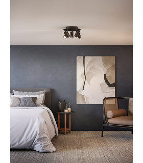 Tyson Ceiling Spotlight Clusters Black Structure 5x GU10-2