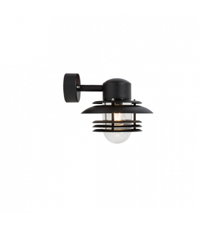 Mira Outdoor Wall Lantern Black Structure 1x E27