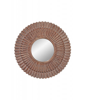 Feiss Cheyenne Round Mirror Aegean Gold