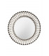 Cosmo Contemporary Round Mirror Black