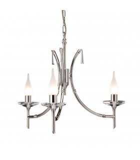 Chandelier 3 Light Polished Nickel Finish, G9 - 1