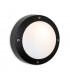 Nova Wall Light Black with White Polycarbonate Diffuser IP44