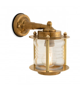 Nautic Wall Light Brass with Clear Glass IP23