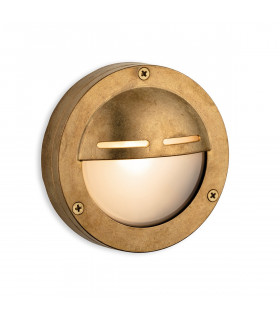 Nautic Bulkhead Brass with Frosted Glass IP64