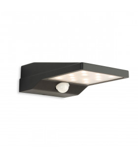 Cyrus LED Solar Wall Light with PIR Graphite IP54-1