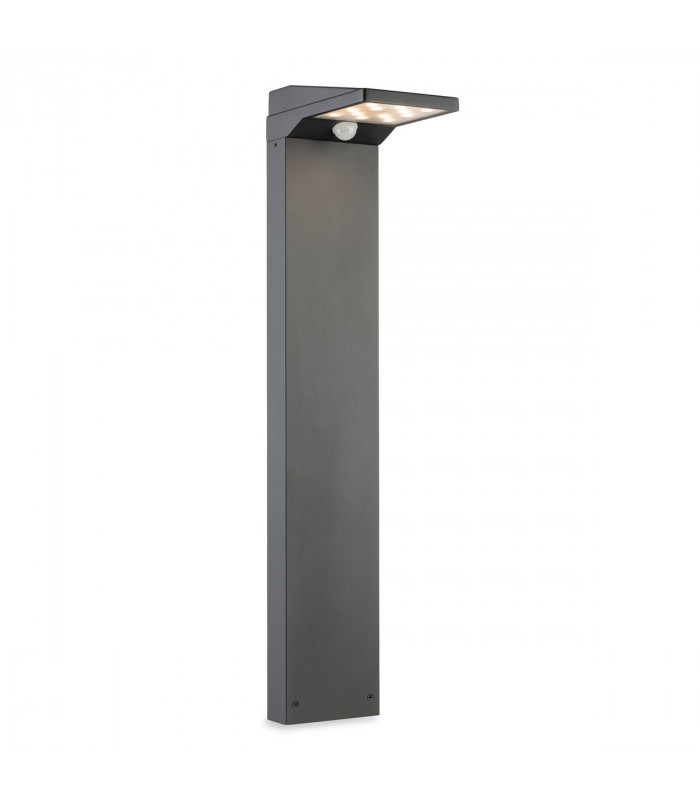 Cyrus LED Solar Post with PIR Graphite IP54-1