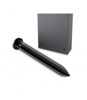Cyrus LED Solar Post with PIR Graphite IP54-2