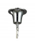 Acanto Pendant Round 3 Light E14 Polished Chrome With Black Shades-3