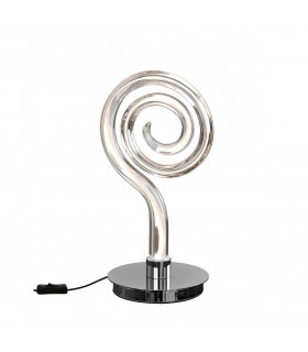 Adaggio Iris Crystal Table Lamp 10W LED 3000K 800lm Polished Chrome/Clear Made In Spain 3yrs Warranty-1