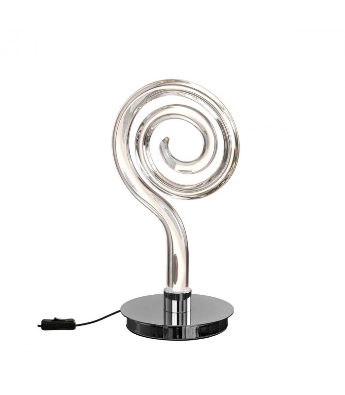 Adaggio Iris Crystal Table Lamp 10W LED 3000K 800lm Polished Chrome/Clear Made In Spain 3yrs Warranty-1