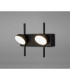 Adn 2 Light Wall Lamp 6W LED 3000K 500lm Black 3yrs Warranty-2
