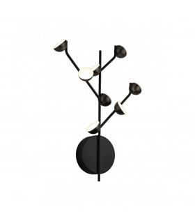 Adn 8 Light Wall Lamp 24W LED 3000K 1600lm Black 3yrs Warranty-1