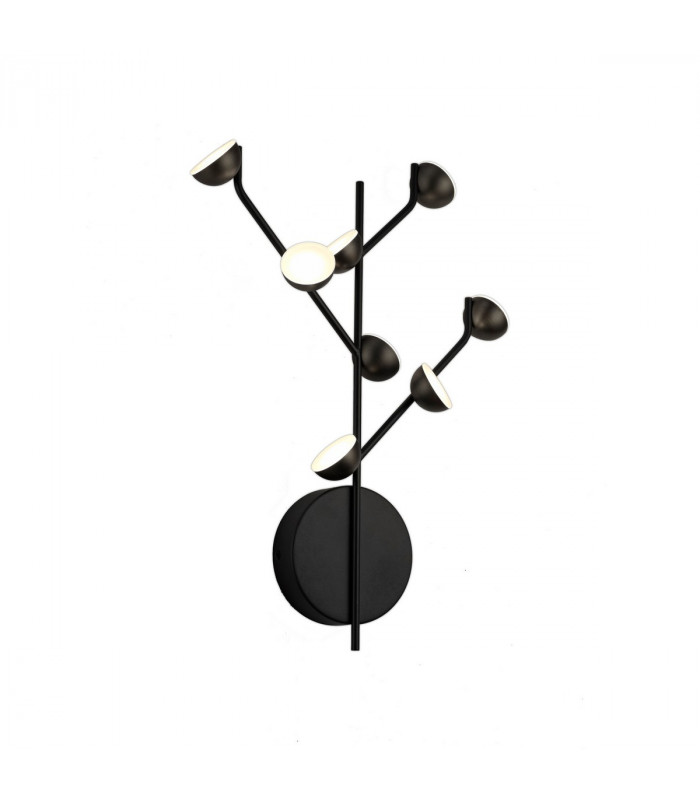 Adn 8 Light Wall Lamp 24W LED 3000K 1600lm Black 3yrs Warranty-1