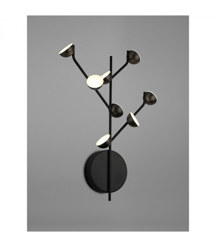 Adn 8 Light Wall Lamp 24W LED 3000K 1600lm Black 3yrs Warranty-2