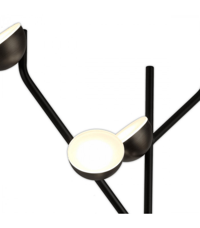 Adn 8 Light Wall Lamp 24W LED 3000K 1600lm Black 3yrs Warranty-5