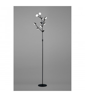 Adn 10 Light Floor Lamp 158cm 30W LED 3000K 2050lm Black 3yrs Warranty-2