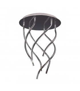 Aire Ceiling Round 6 Light G4 Vertical Arms Polished Chrome NOT LED/CFL Compatible-1