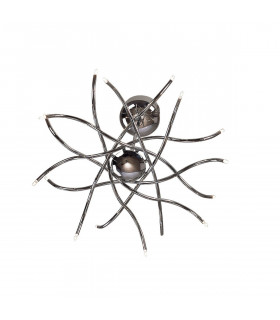 Aire Telescopic Pendant 16 Light G4 Waved Arms Polished Chrome NOT LED/CFL Compatible-1