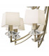 Akira Pendant 2 Tier 12 Light E14 Antique Brass With Cream Shades-7