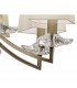 Akira Pendant 2 Tier 12 Light E14 Antique Brass With Cream Shades-8