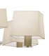 Akira Pendant 2 Tier 12 Light E14 Antique Brass With Cream Shades-9