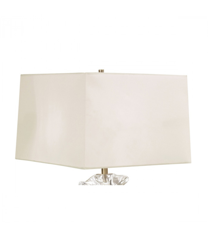 Akira Table Lamp 2 Light E27 Antique Brass With Cream Shade-6