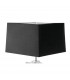 Akira Table Lamp 2 Light E27 Polished Chrome With Black Shade-6