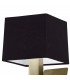 Akira Wall Lamp Switched 1 Light E14 Antique Brass With Black Shade-4