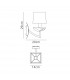 Akira Wall Lamp Switched 1 Light E14 Antique Brass With Black Shade-5