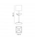 Akira Table Lamp 1 Light E14 Antique Brass With Black Shade-5