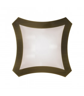 Alaska Ceiling/Wall 3 Light L1/SGU10 Antique Brass CFL Lamps INCLUDED-1