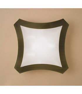 Alaska Ceiling/Wall 3 Light L1/SGU10 Antique Brass CFL Lamps INCLUDED-2