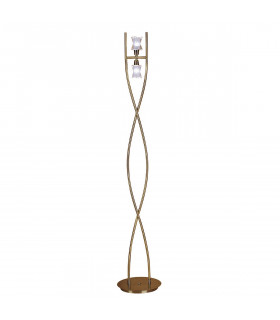 Alaska Floor Light G9 2 Light G9 Antique Brass NOT LED/CFL Compatible-1