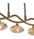 Alfa Linear Pendant 5 Light G9 Antique Brass-4