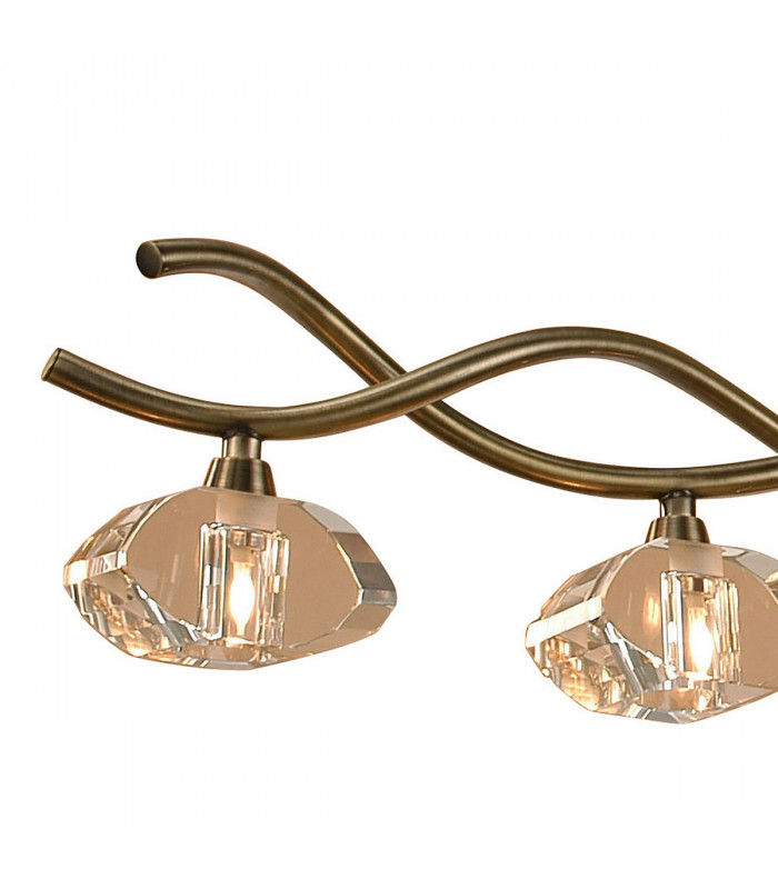 Alfa Linear Pendant 5 Light G9 Antique Brass-5