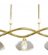 Alfa Linear Pendant 5 Light G9 Polished Brass-4
