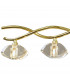 Alfa Linear Pendant 5 Light G9 Polished Brass-5