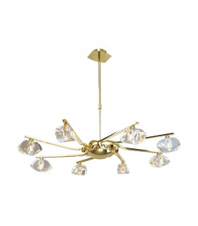 Alfa Pendant 8 Light G9 Polished Brass-1