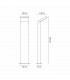 Alpine Bollard 12W LED 3000K 1020lm IP65 Anthracite 3yrs Warranty-5