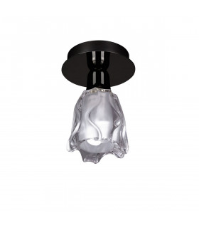 Amel Ceiling 1 Light L1/SGU10 Black Chrome CFL Lamps INCLUDED-1