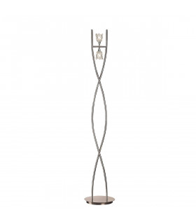 Amel Floor Lamp 2 Light G9 Polished Chrome
